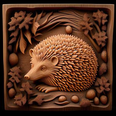 3D model hedgehog (STL)